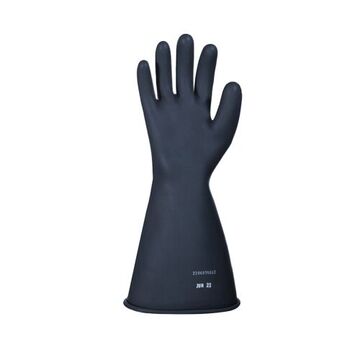 Class 0 Voltage Insulating Electrical Gloves, Galvanized Black, Natural Rubber