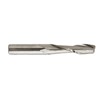 Extra Long End Mill, 1/4 in Cutter dia, 1-3/4 in dp Cut, 2 Flutes, 3/8 in Shank dia, 3-9/16 in lg
