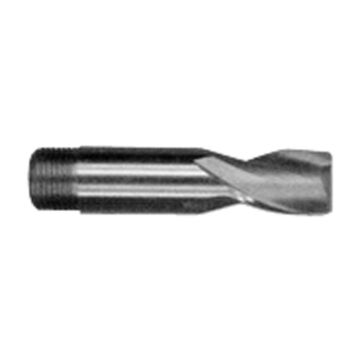 Slot End Mill, 3/8 in Cutter dia, 9/16 in dp Cut, 2 Flutes, 3/8 in Shank dia, 2-3/8 in lg