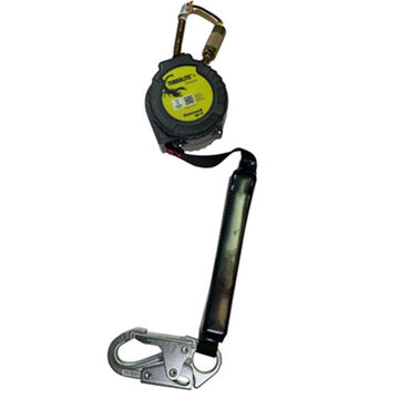 Fall Limiter Vectran, D-ring Swivel Hook, 420 Lb, 9 Ft Lg