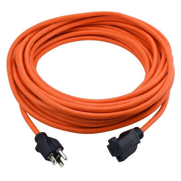 Outdoor Extension Cord, 125 V, 13 A, 1625 W, 16/3 SJTW Cord, 50 ft Cord lg, 3 Conductors