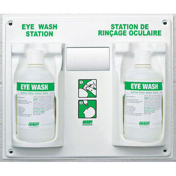 Station de lavage oculaire, 32 oz, 14-1/2 pouce ht, 17-1/2 pouce wd, murale