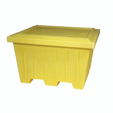 Extra Large Tote Bin Extra Large Totes, 51.5 in Outside lg, 47.25 in Outside wd, 33 in Outside ht, 500 lb, Yellow