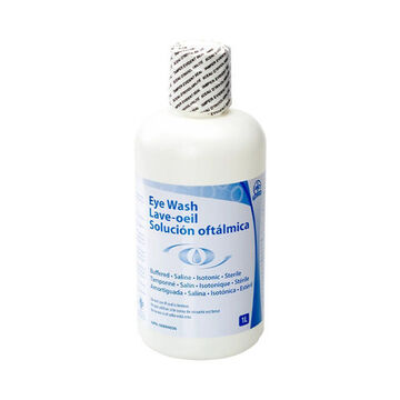 Sterile/sealed Eyewash Solution, 1 l Container, Bottle