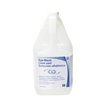 Sterile/sealed Eyewash Solution, 4 l Container, Bottle