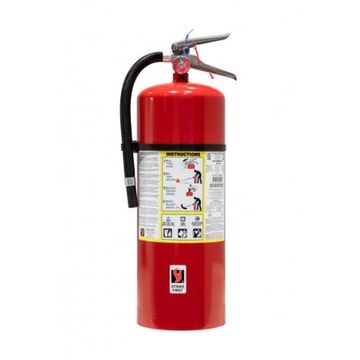 Pressure Fire Extinguisher, 20 lb, K Class, 15 ft