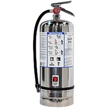 Wet Chemical Fire Extinguisher, 6 L, K Class, 10 ft