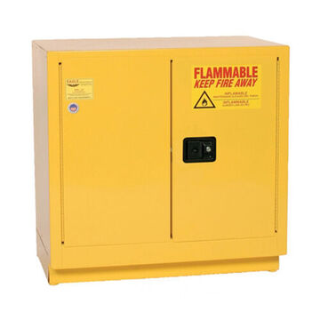 Armoire de sécurité inflammable, 22 gal, 35 pouce ht, 35 pouce wd, 22 pouce dp, acier galvanisé