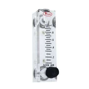 Flow Meter Flowmeter, 3-25 lpm Air, 100 psig, 1/8 in female NPT