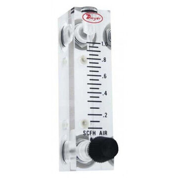 Flowmeter, 0.6-5scfh, 100 psi