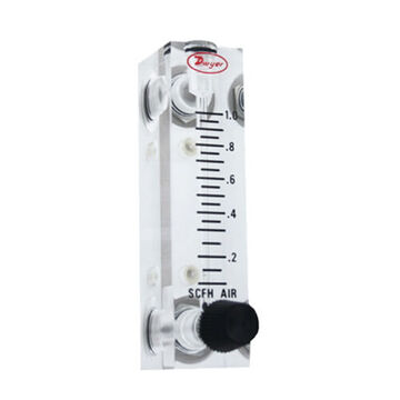 Flow Meter Flowmeter, 0.6-5 lpm Air, 100 psig, 1/8 in female NPT