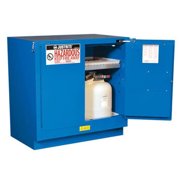 Flammable Safety Cabinet, 22 gal, 35 in ht, 35 in wd, 22 in dp, 18 ga Steel