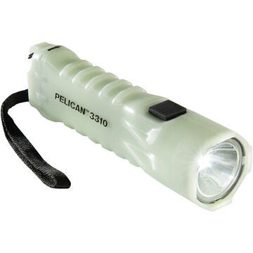 Flashlight, LED, Photo luminescent Polycarbonate, 378 Lumens