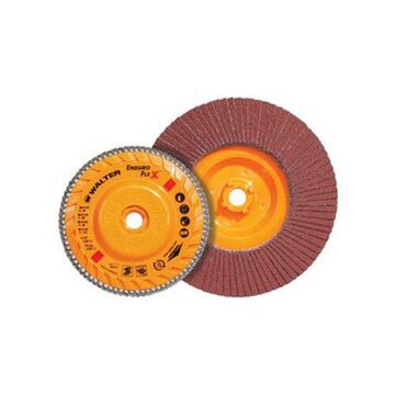 Depressed Centre, Spin-On Flap Disc, 7 in dia, 5/8 in-11 Arbor/Shank, 40 Grit