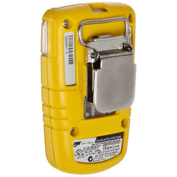 Single Gas Detector, Sulfur Dioxide (so2), 0 To 100 Ppm, Audible, Visual And Vibrating, Lithium Lon, Plastic