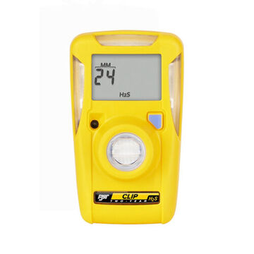 Single Gas Detector, Carbon Monoxide, 0 to 100 ppm, Audible, Visual and Vibrating