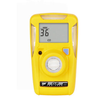 Single Gas Detector, Hydrogen Sulfide, 0 to 100 ppm, Audible, Visual and Vibrating, Lithium lon