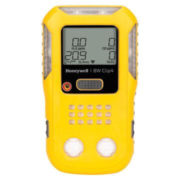 Multi Gas Detector, CO, H2S, LEL, O2, CO 0 to 1000 ppm, H2S 0 to 100 ppm, LEL 0 to 100%, O2 0 to 25%, Audible, Visual and Vibrating, Lithium lon