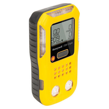 Multi Gas Detector, CO, H2S, LEL, O2, CO 0 to 1000 ppm, H2S 0 to 100 ppm, LEL 0 to 100%, O2 0 to 25%, Audible, Visual and Vibrating, Lithium lon