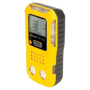 Multi Gas Detector, CO, H2S, LEL, O2, CO 0 to 1000 ppm, H2S 0 to 100 ppm, LEL 0 to 100%, O2 0 to 25%, Audible, Visual and Vibrating, Lithium lon