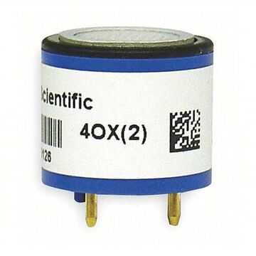 Gas Detector Sensor, Oxygen (O2), 0 to 30% Vol, 0.001, -4 to 131 deg F