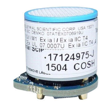 Gas Detector Sensor, Carbon Monoxide (CO) and Hydrogen Sulphide (H2S), -0 to 1500 ppm CO, 0 to 500 ppm H2S, 1 ppm CO, 0.1 ppm H2S Resolution, -4 to 131 deg F