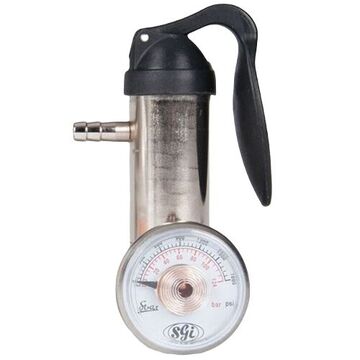 Régulateur de gaz, 0.5 l/min, acier inoxydable, manuel