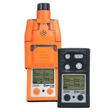 Multi Gas Detector, CO, H2S, LEL, O2, Combustible Gases: 0-100% LEL in 1% increments, Methane (CH4): 0-5% of vol in 0.01% increments, Oxygen (O2): 0-30% of vol in 0.1% increments, Carbon Monoxide (CO/H2 low): 0-1, 000 ppm in 1 ppm increments, Carbon Monoxide (CO): 0-1, 000 ppm in 1 ppm increments, Hydrogen Sulfide (H2S): 0-500 ppm in 0.1 ppm increments, Nitrogen Dioxide (NO2): 0-150 ppm in 0.1 ppm increments, Sulfur Dioxide (SO2): 0-150 ppm in 0.1 ppm increments, Ultra-Bright LED, Lithium lon, Polycarbonate with Protective Rubber Overmold
