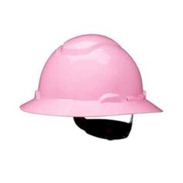 Hard Hat Vented Ratchet Full Brim, Pink, Hdpe, 4 Point Ratchet, Class G, E