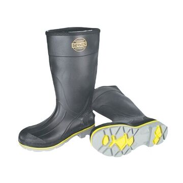 Footwear, 15 In Ht, Pvc And Dipped Neoprene Upper, Black, Yellow
