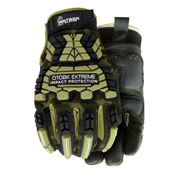Extreme General Purpose General Purpose Gloves, Micro Fibre Palm, Black, Wing Thumb, Microfiber, Neoprene