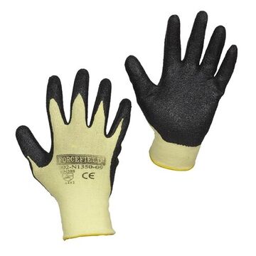 Light Weight Gloves, No. 11, Nitrile Palm, Black, Nitrile