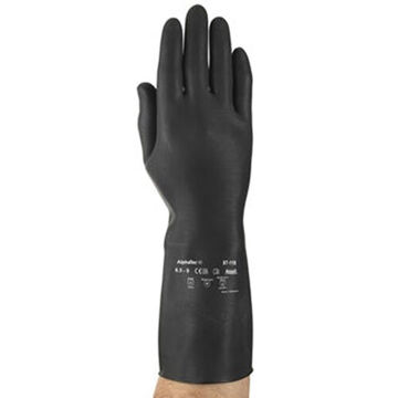 Gants résistants, noir, caoutchouc naturel