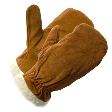 Gloves, Split Leather Palm, Brown