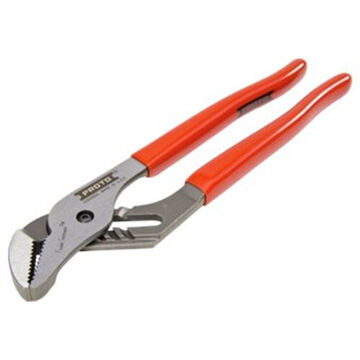 Gooseneck Groove Joint Plier, 1-3/4 in, Straight, 2-3/32 in lg x 1-19/32 in wd x 27/64 in thk Jaw, Alloy Steel Jaw
