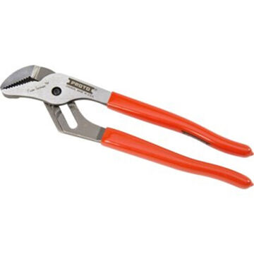 Gooseneck Groove Joint Plier, 1-3/32 in, Straight, 1-43/64 in lg x 1-19/64 in wd x 1-19/64 in thk Jaw, Alloy Steel Jaw