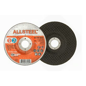 Aggressive Grinding Wheel, 4-1/2 in dia, 1/8 in thk, 7/8 in Arbor/Shank, 30 Grit, Aluminum Oxide Abrasive