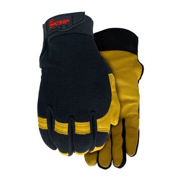 Gloves, Goatskin Leather Palm, Leather Hooded Fingertips And Reinforced Thumb