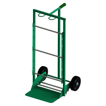 Hand Truck Hand Truck Wire Cart, 22-1/2 in lg, 24 in Overall wd, 46 in ht, 200 lb Spool Weight, 250 lb Dolly Lift, Green