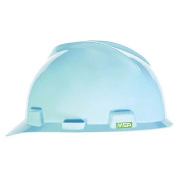 Cap Style Hard Hat, Robin's Egg Blue, Polyethylene Shell, 4 Point Ratchet, Class E