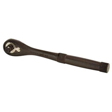 Non-Insulated Hand Ratchet, Black Oxide, 1/4 in Drive, 6-11/16 in lg, 45 Geared Teeth, Pear