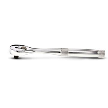 Non-Insulated Hand Ratchet, Full Polish, 1/4 in Drive, 5-45/64 in lg, 45 Geared Teeth, Aerospace
