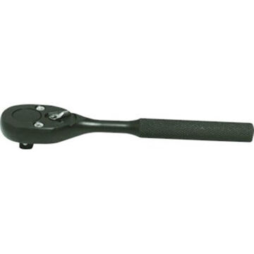 Non-Insulated Hand Ratchet, Black Oxide, 3/8 in Drive, 7 in lg, 24 Geared Teeth, Pear