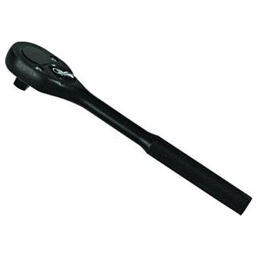 Non-Insulated Hand Ratchet, Black Oxide, 1/2 in Drive, 10 in lg, 24 Geared Teeth, Pear