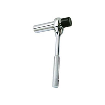 Non-Insulated Hand Ratchet, Full Polish, 1/2 in Drive, 10 in lg, 45 Geared Teeth, Scafolding