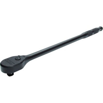 Hand Ratchet, Black Oxide, 1/2 in Drive, 17-11/16 in lg, 90 Geared Teeth, Pear
