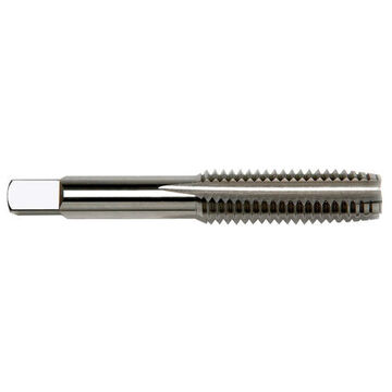Hand Tap, Size 10 to 32, UNF, High Speed Steel, Bright, Taper, 4 Flutes, Right Hand