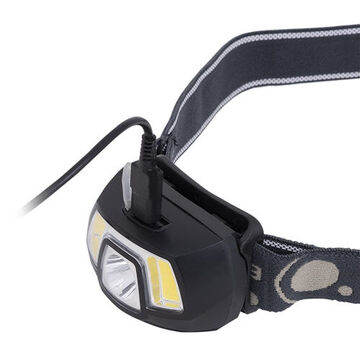 Rechargeable Head Lamp, COB, ABS, 250