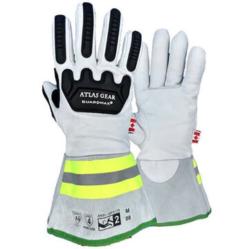 Summer Liner Impact Gloves, 2XL, Gear Leather Palm