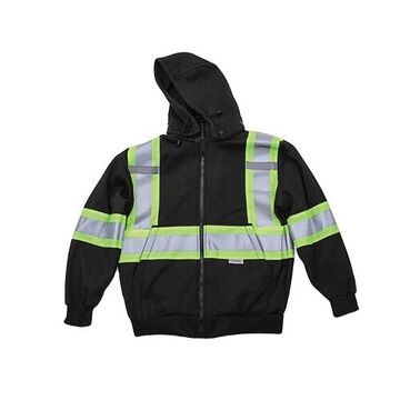 Detachable Hoodie, M, Black, Polyester